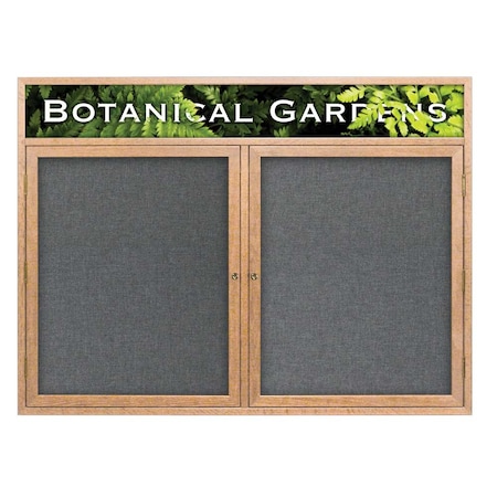 United Visual Products Open Faced Traditional Corkboard, 60x36" UV643A-GOLD-BLACK
